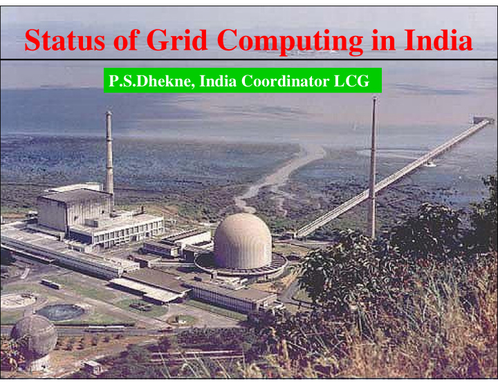 status of grid computing in india