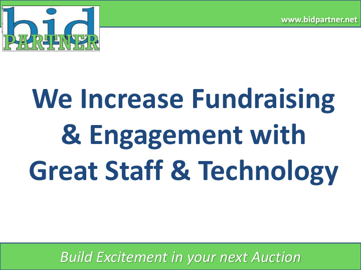 we increase fundraising engagement with