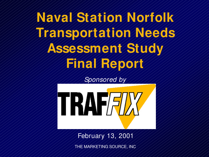 naval station norfolk transportation needs assessment