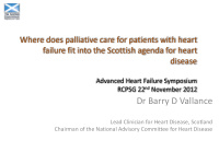 lead clinician for heart disease scotland chairman of the
