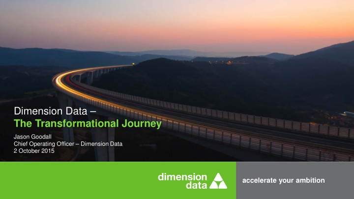 dimension data the transformational journey jason goodall