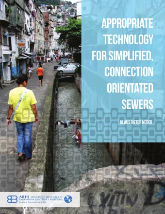 APPROPRIATE  TECHNOLOGY  FOR SIMPLIFIED,  CONNECTION  ORIENTATED  SEWERS  KLAUS DIETER NEDER  2