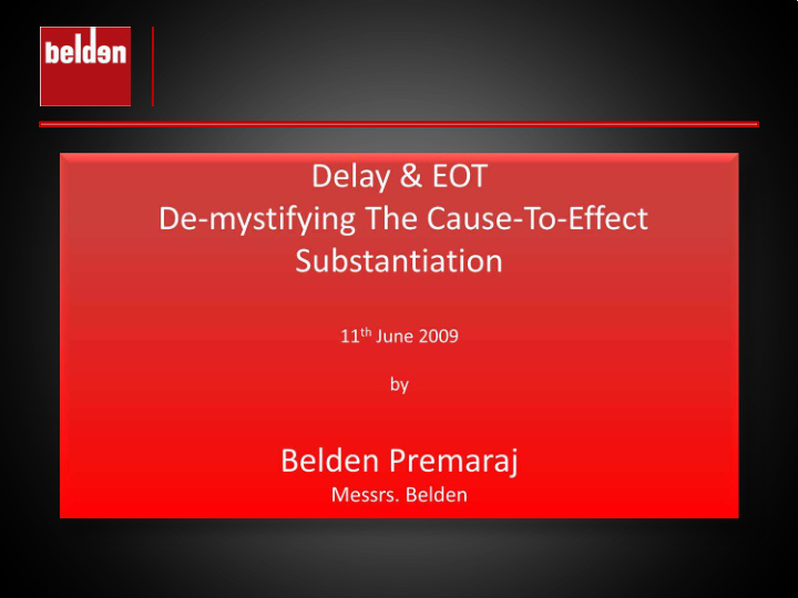 delay extension of time