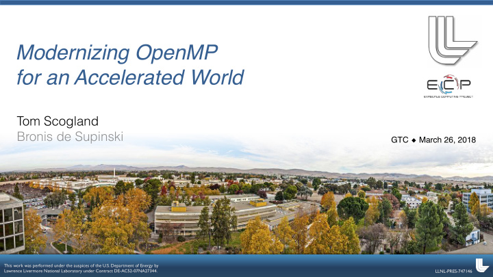 modernizing openmp for an accelerated world