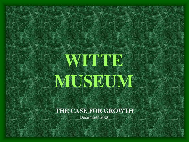 witte museum