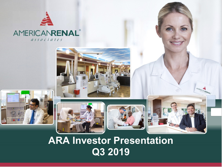 ara investor presentation q3 2019 disclaimers
