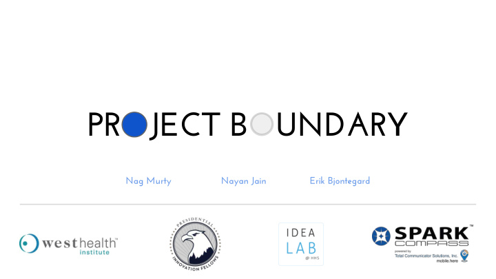 project boundary