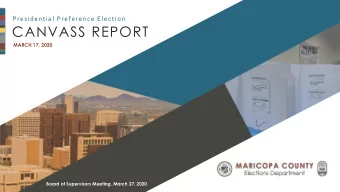 Presentation Title  Name, Title  Maricopa County Elections Department | 602-506-1511 |