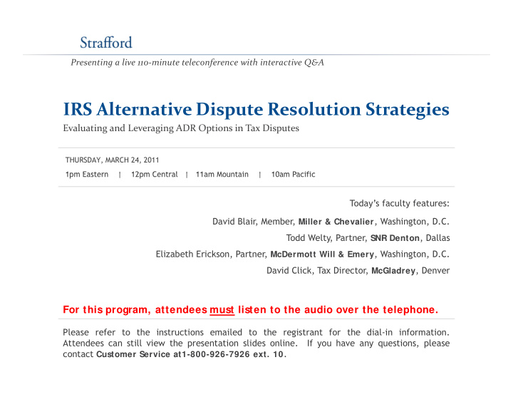 irs alternative dispute resolution strategies