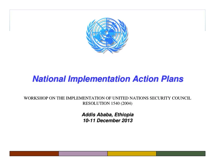national implementation action plans national