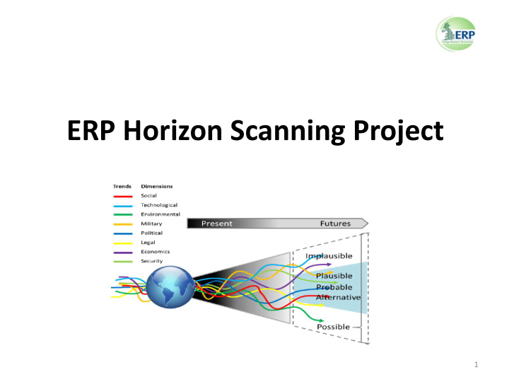 erp horizon scanning project