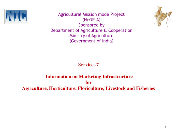 agricultural mission mode project negp a sponsored by