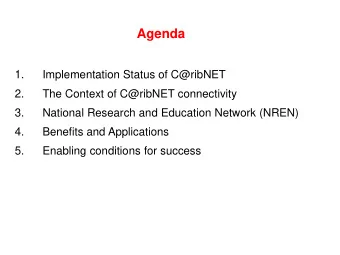 Caribbean Knowledge and Learning Network (CKLN)  CKLN is an Intergovernmental Agency of CARICOM,