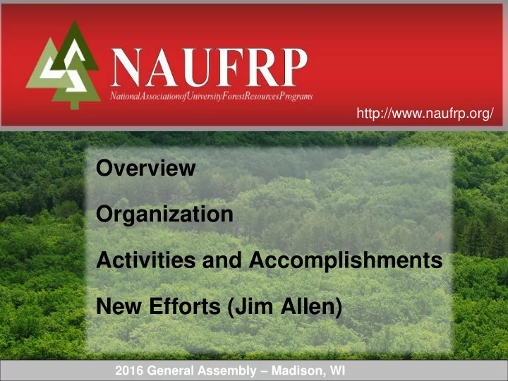 activities and accomplishments