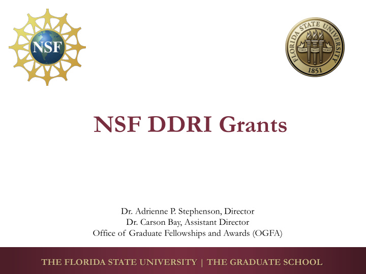 nsf ddri grants