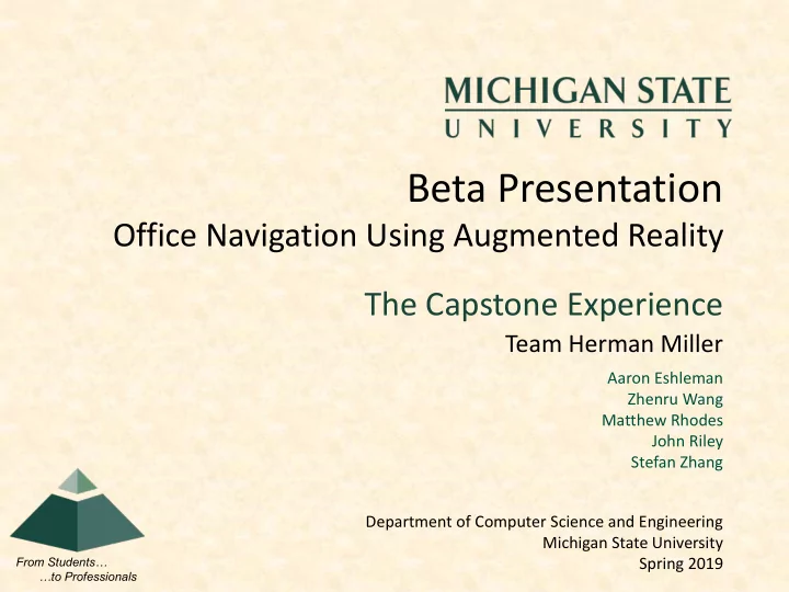 beta presentation