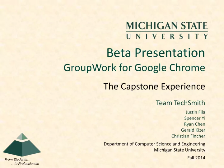 beta presentation