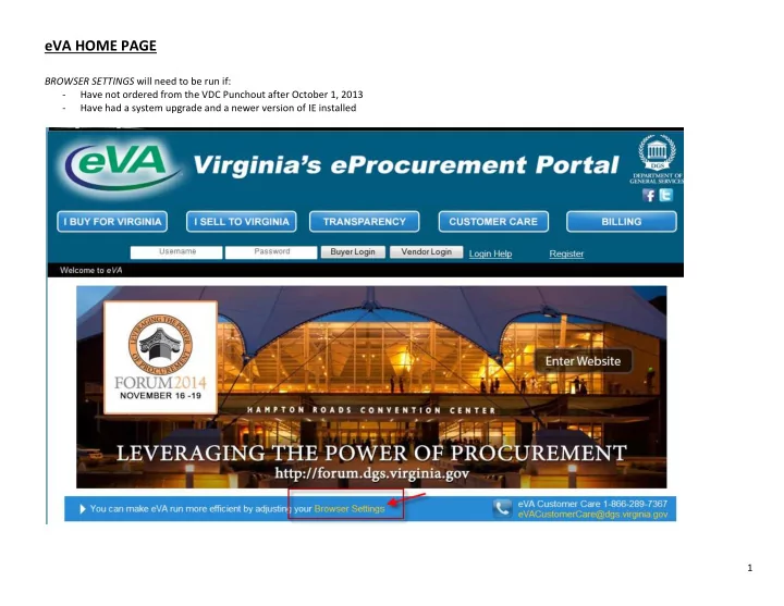 eva home page