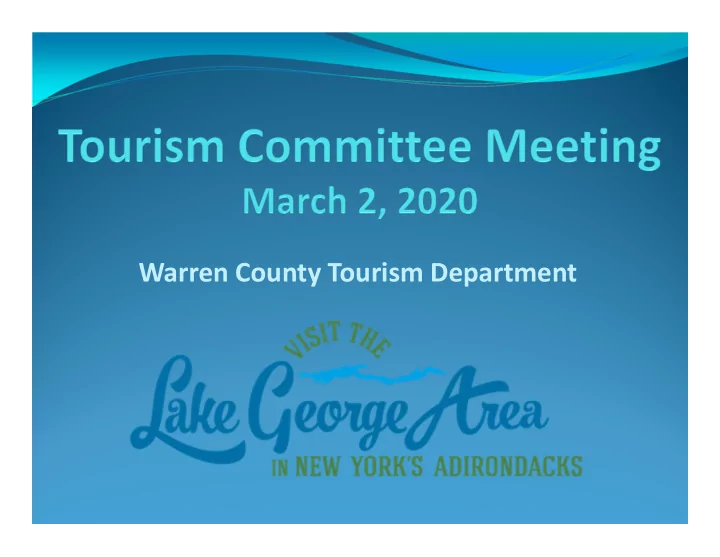 warren county tourism department smith trend hotel demand