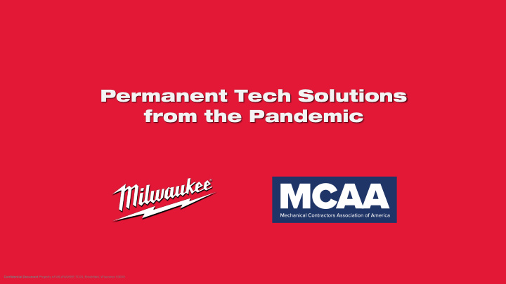 permanent tech solutions from the pandemic