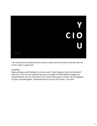 O  Nicki Sorger  August 27, 2019  I am honored and humbled that you chose to spend your last