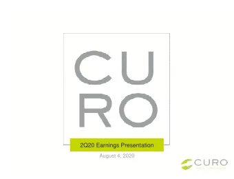 2Q20 Earnings Presentation  August 4, 2020  Disclaimer  IMPORTANT: You must read the following