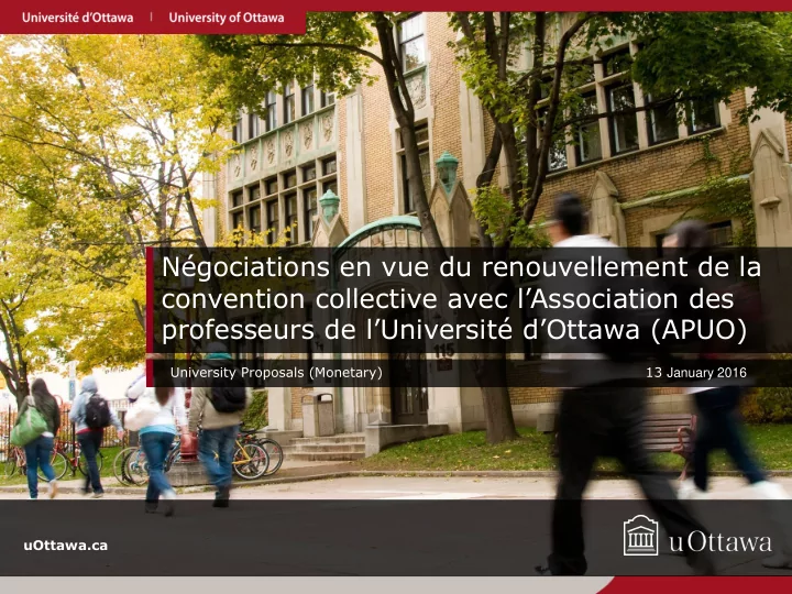 n gociations en vue du renouvellement de la
