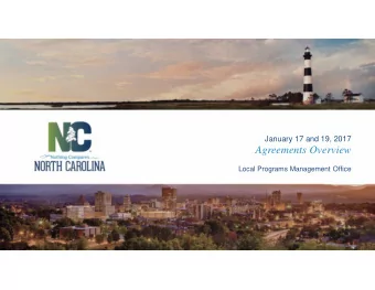 Agreements Overview  Local Programs Management Office  What is An Agreement?  An Agreement is a