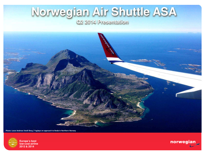 norwegian air shuttle asa