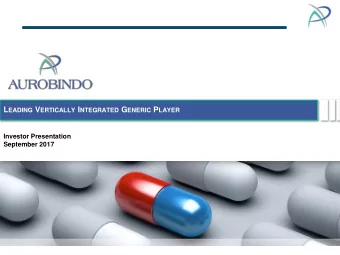 Safe Harbor Statement  This presentation is provided for informational purposes only and does not