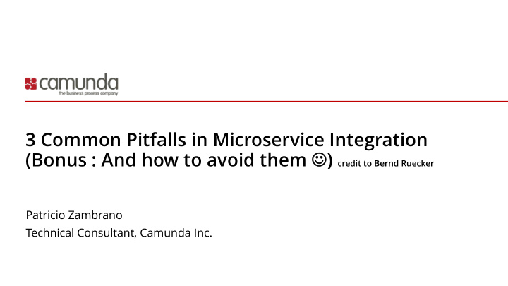 3 common pitfalls in microservice integration