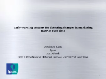 Dieudonn Kantu  Ipsos  Ian Durbach  Ipsos &amp; Department of Statistical Sciences, University of