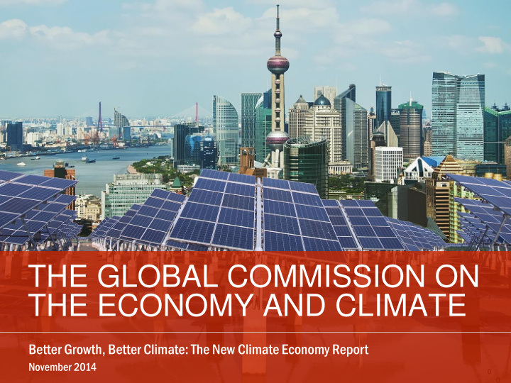 the global commission on the economy and climate