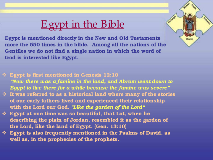 egypt in the bible