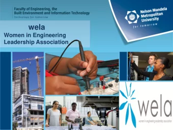 Introduction  Wela was created with the sole purpose of showing women that  Engineering is not just