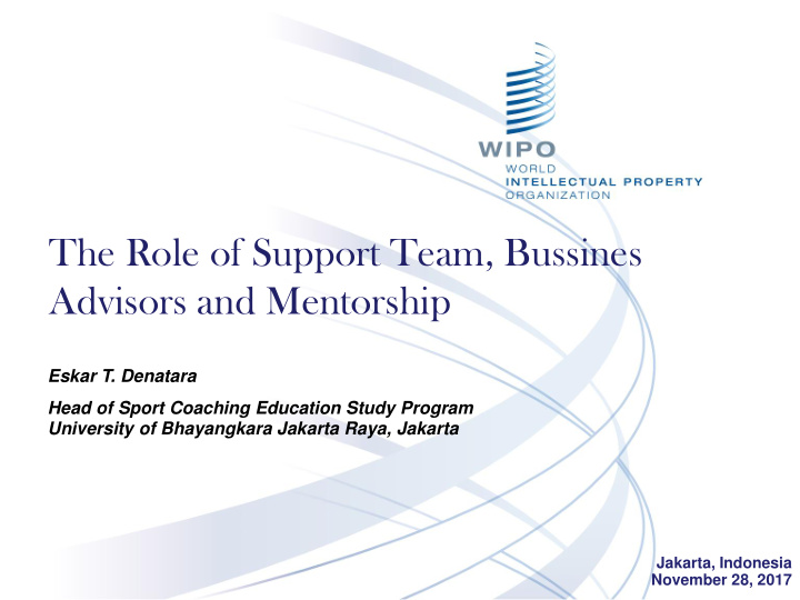 advisors and mentorship