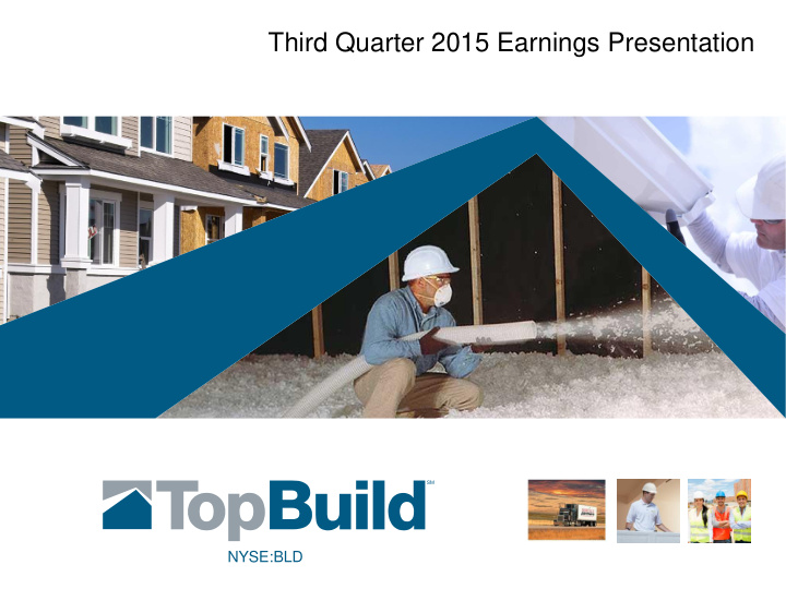 third quarter 2015 earnings presentation