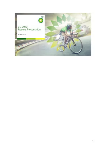 Results Presentation  31 July 2012  1  Jessica Mitchell  Head of Investor Relations Hello and