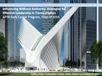 The Importance of Influence  Definition: influence (n) the capacity to have an effect on the