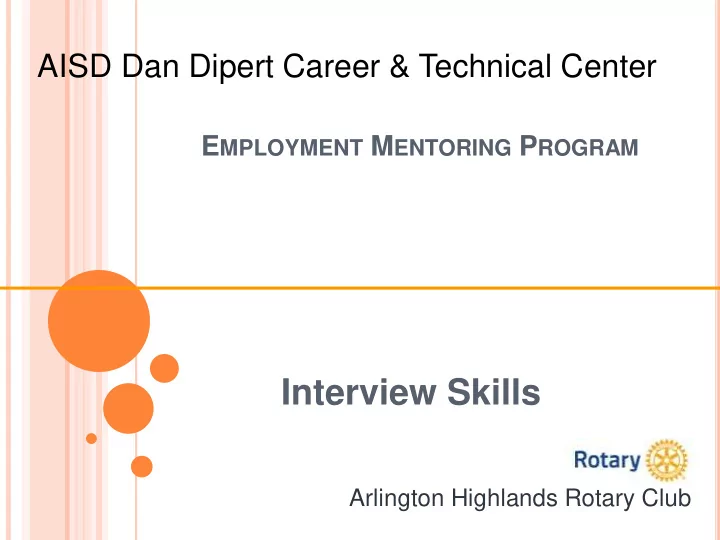 interview skills