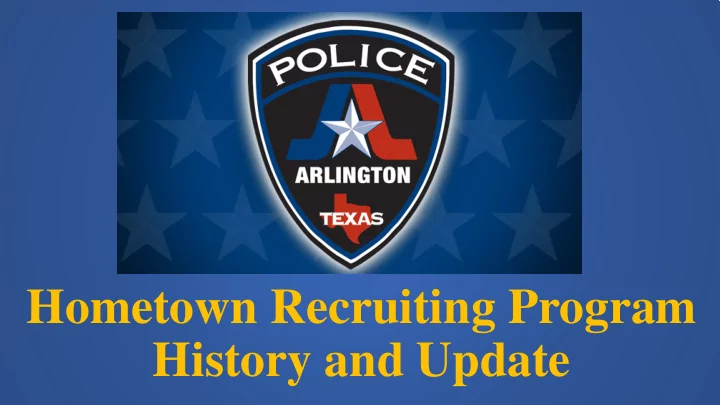 hometown recruiting program history and update aisd