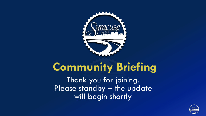 community briefing