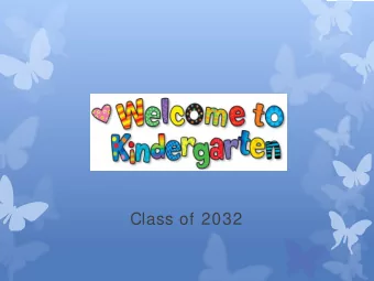 Class of 2032  Introductions  Principal, Mrs.Cindy Socha  Teacher, Mrs. Blatchford