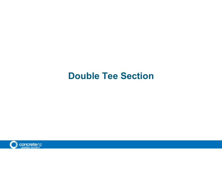 double tee section qualitative assessment of your floor