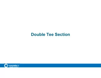 Double Tee Section  Qualitative Assessment of your Floor before you Start  Step 1 - Qualitative