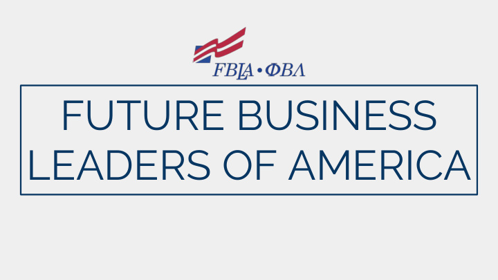 future business leaders of america what is fbla