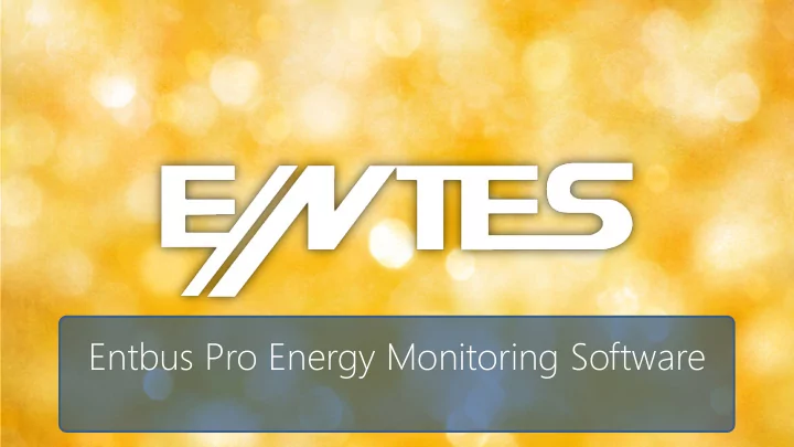 entbus pro energy monitoring software entbus pro energy