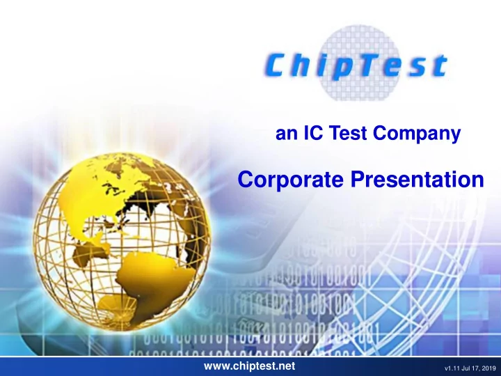corporate presentation