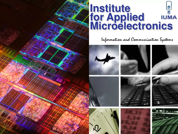 institute for applied microelectronics