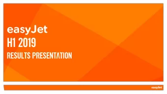 H1 2019  Results presentation  introduction  Johan Lundgren - CEO  Focusing on delivery  H1